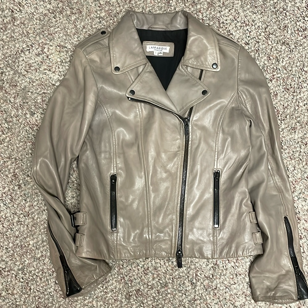 Lamarque leather biker jacket